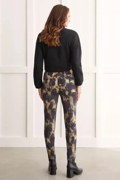 PULL-ON STRETCH FAUX SUEDE PANTS