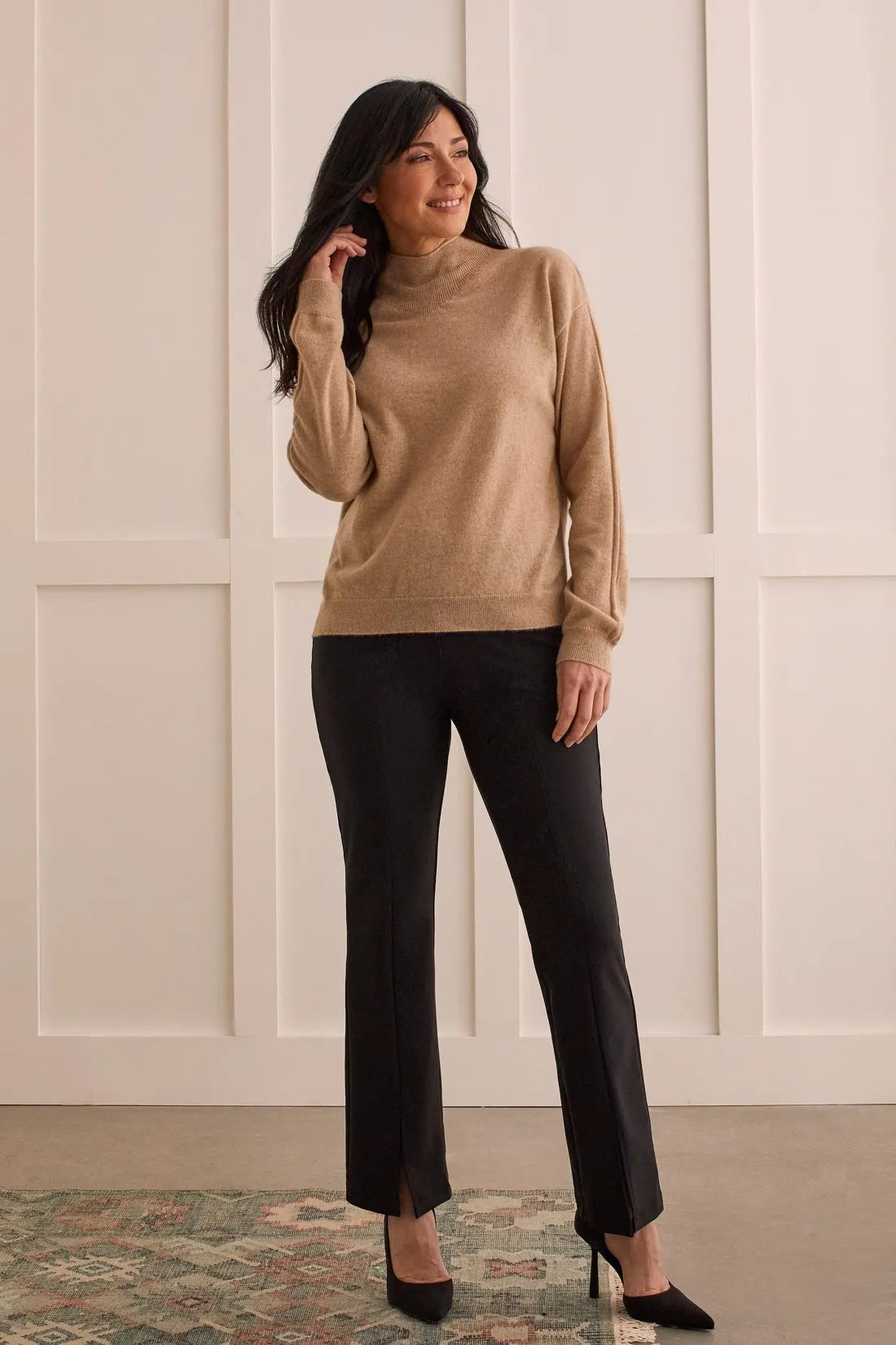 SUPER STRETCH PONTE PULL-ON MICROFLARE PANT