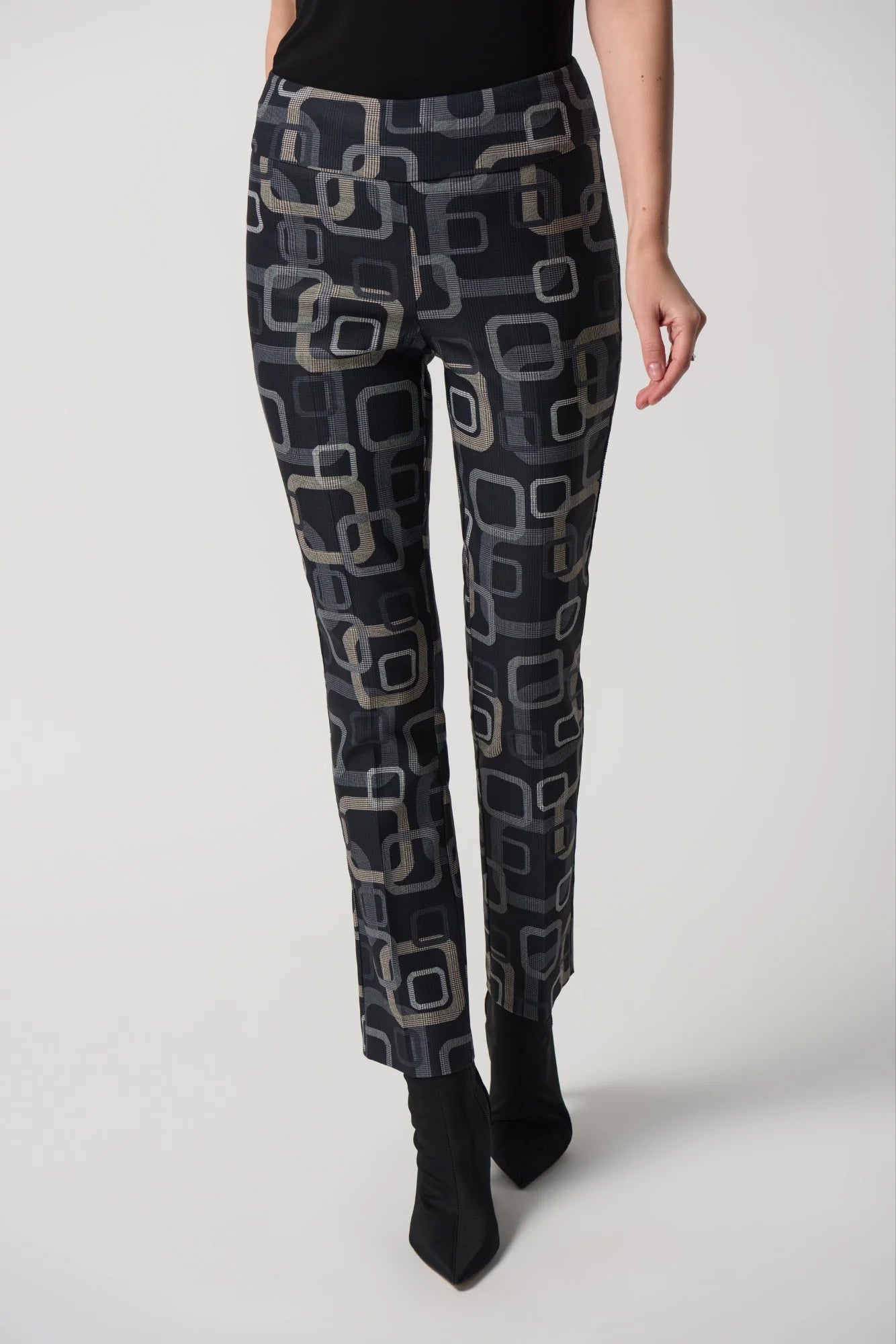 Retro Graphic Print Pant by Joseph Ribkoff