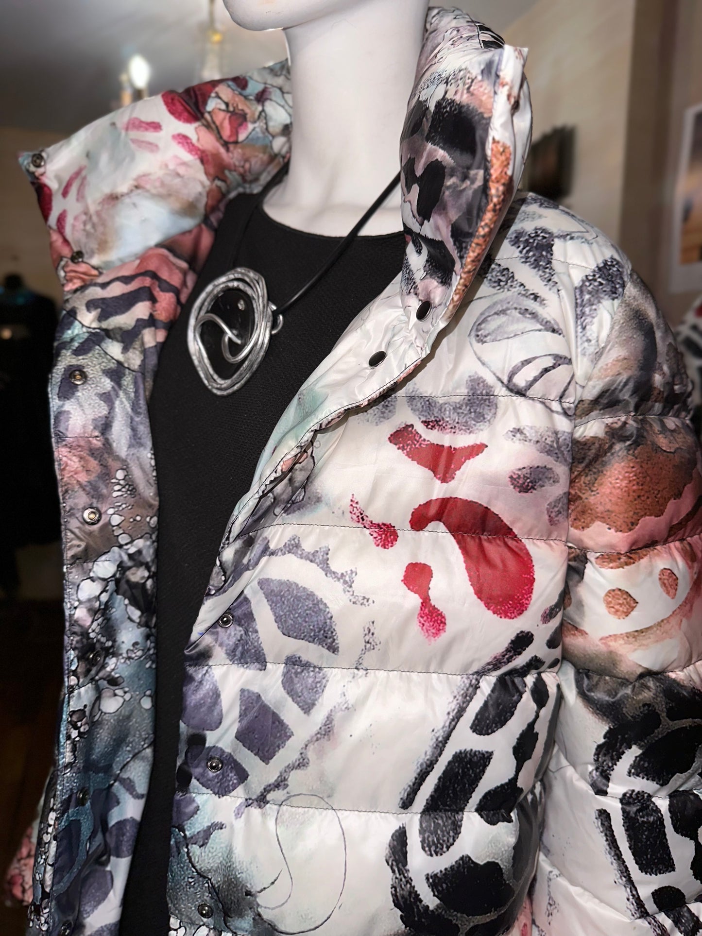 Paisley Hooded Puffer