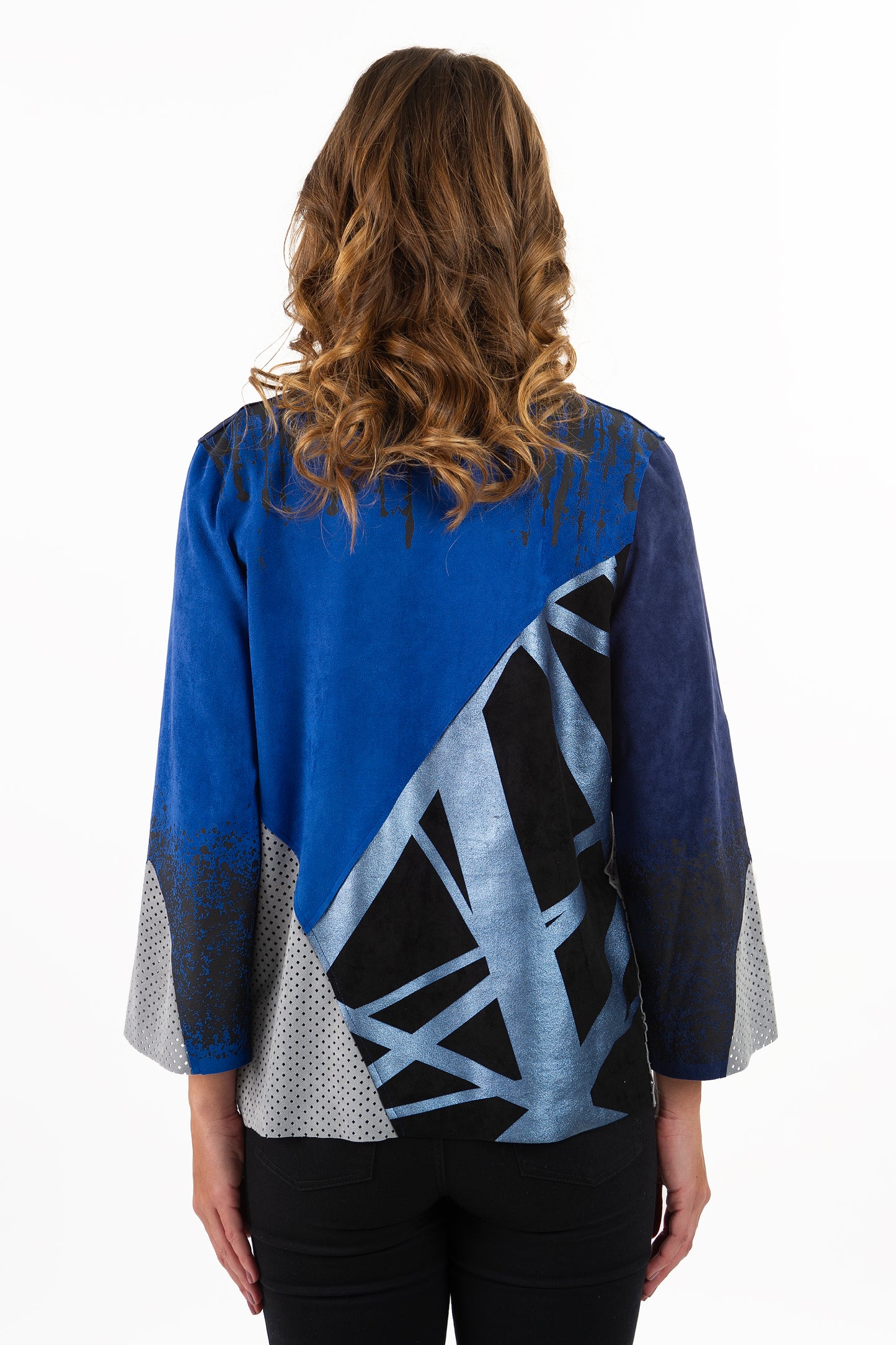 Open Front Abstract Jacket