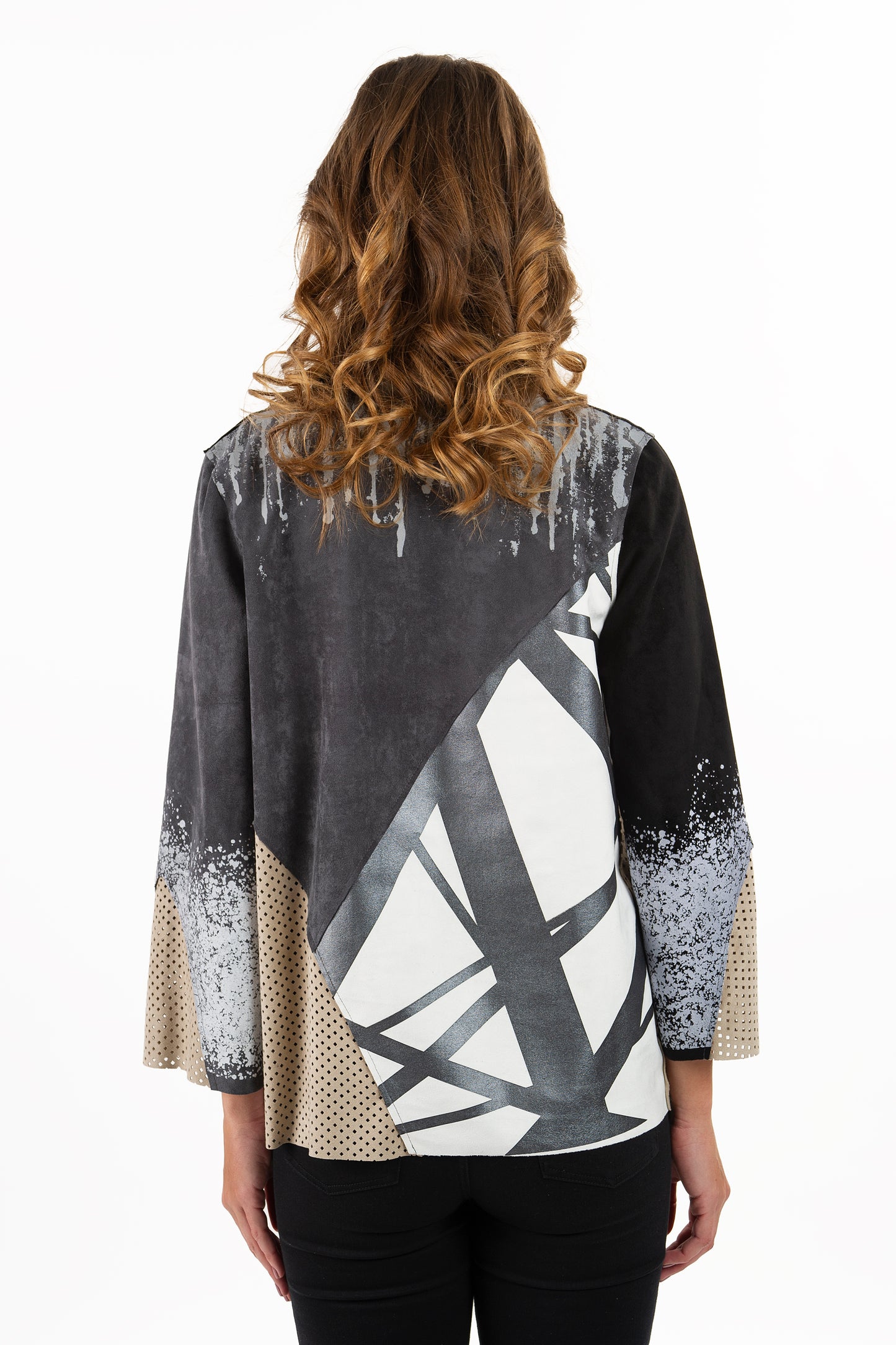 Open Front Abstract Jacket