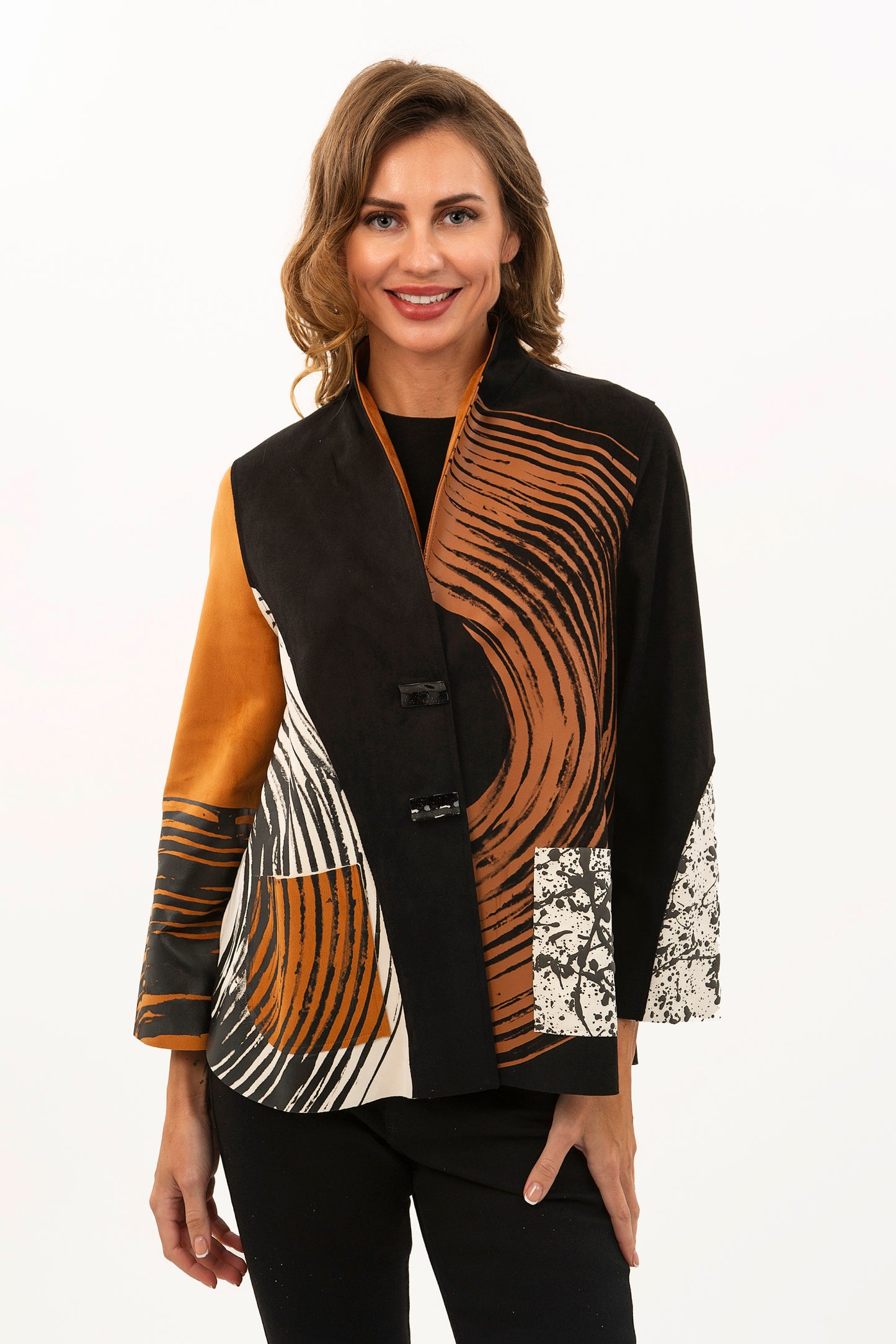 Abstract Ultra Suede Jacket