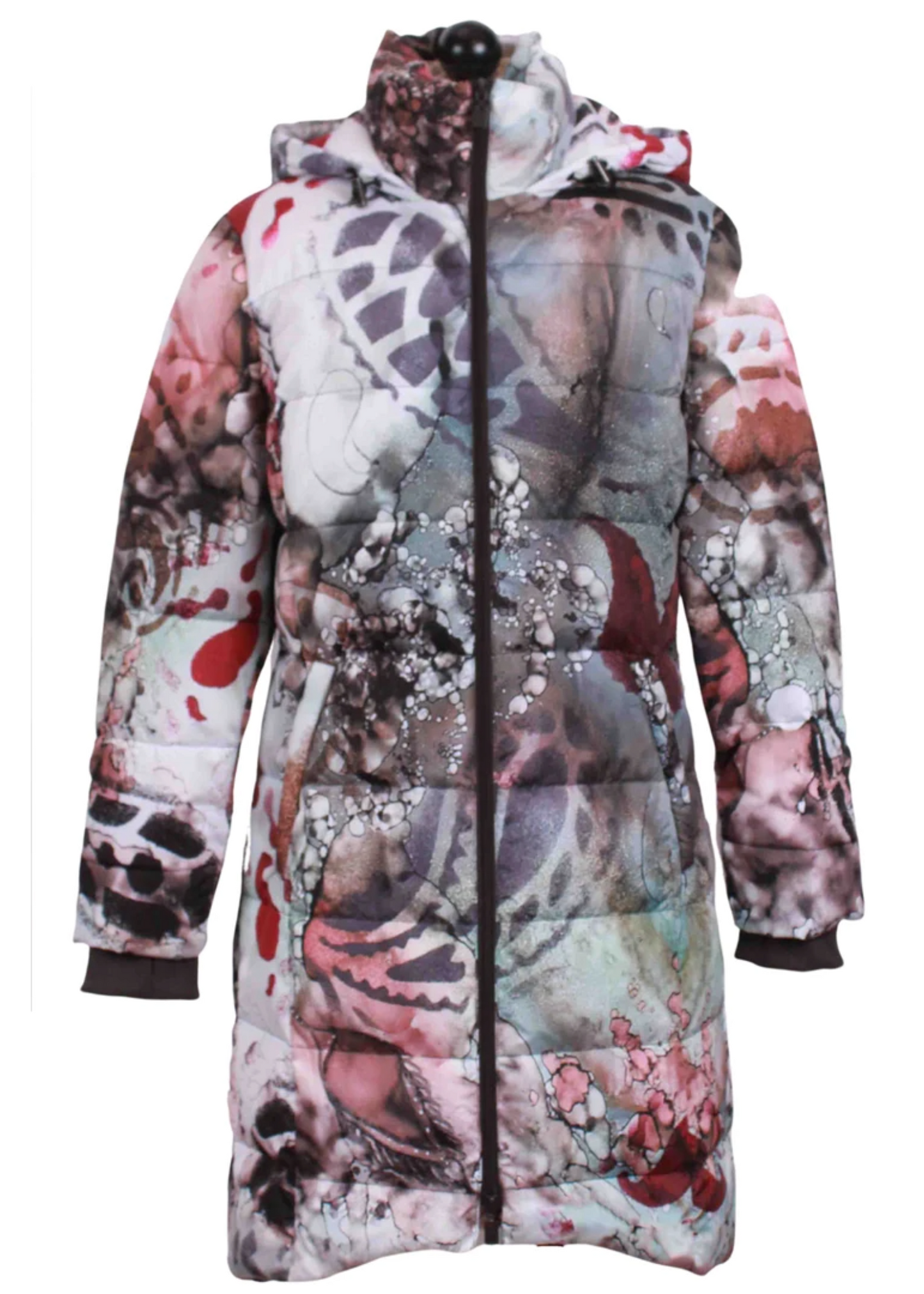 Paisley Hooded Puffer