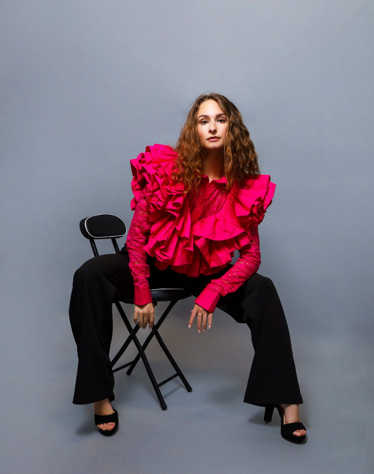 Lace Frilly Blouse