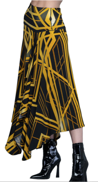 Art Deco Asymmetric Skirt by Eva Varro