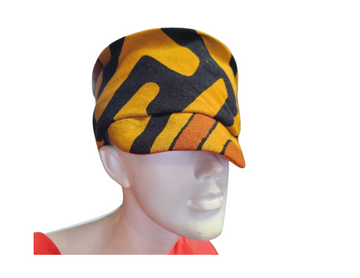 Cotton African Print Side Bib Hat