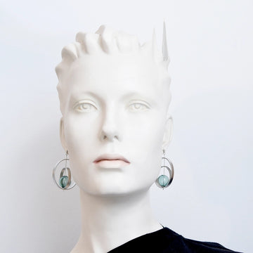 Modern Orbit Drop Earrings