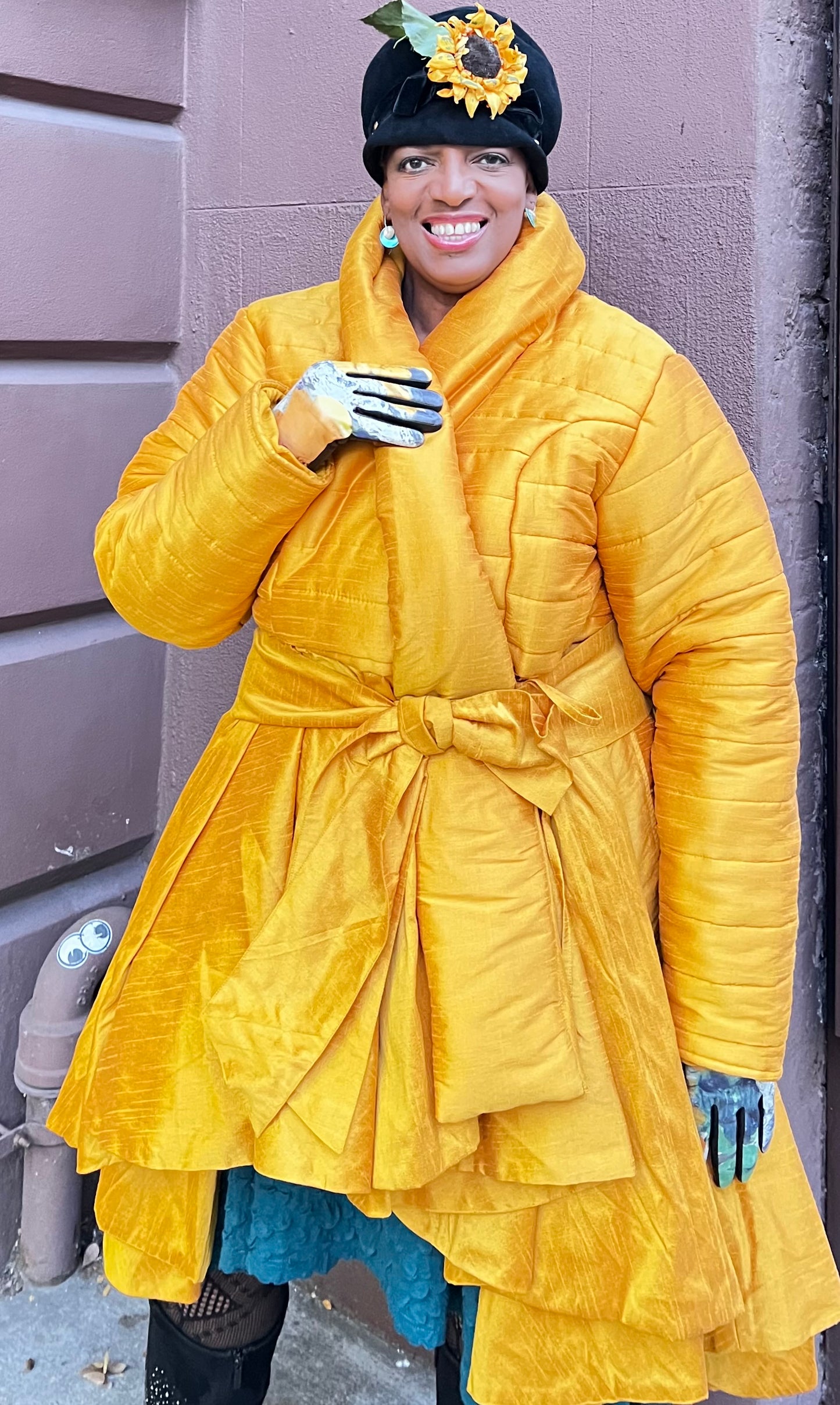 Silk Puff Coat