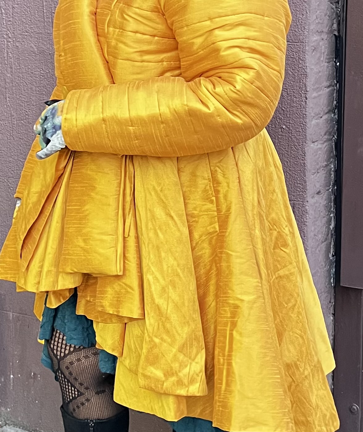 Silk Puff Coat