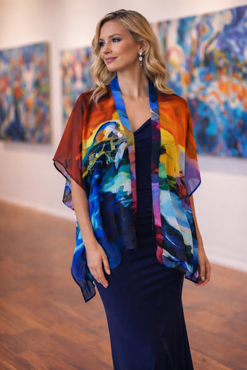 ARTFUL ABSTRACT JACKETS & TOPS