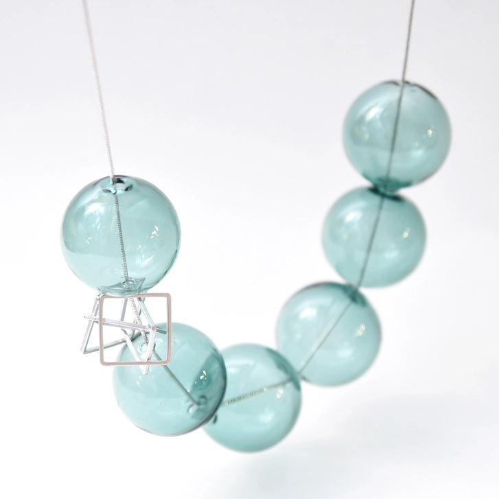 Floating Glass Orb Necklace