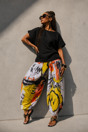 Art Print Harem Pant