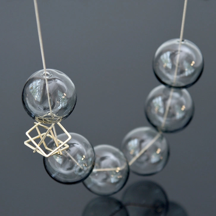 Floating Glass Orb Necklace