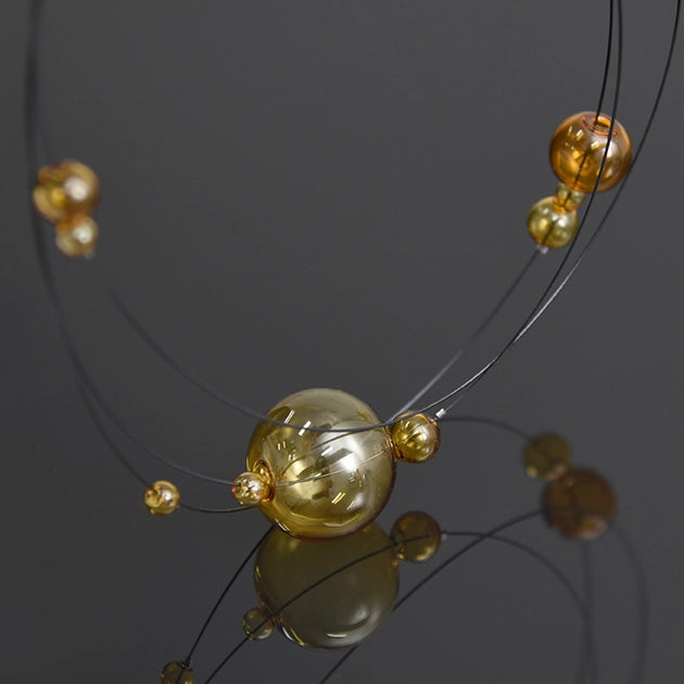 Modern Orbit Drop Earrings