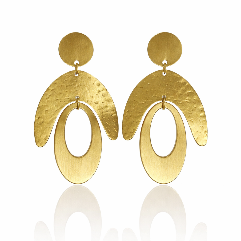 Golden Cascade Earrings