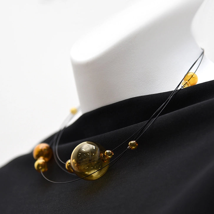 Modern Orbit Drop Earrings