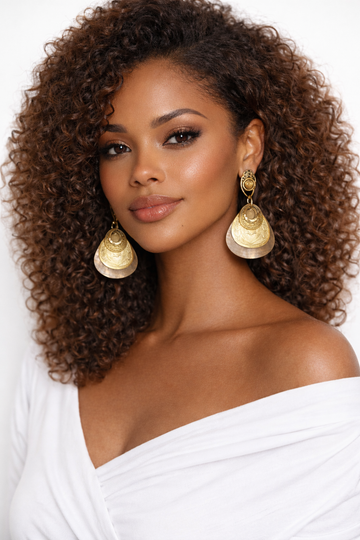 Golden Heritage Statement Earrings