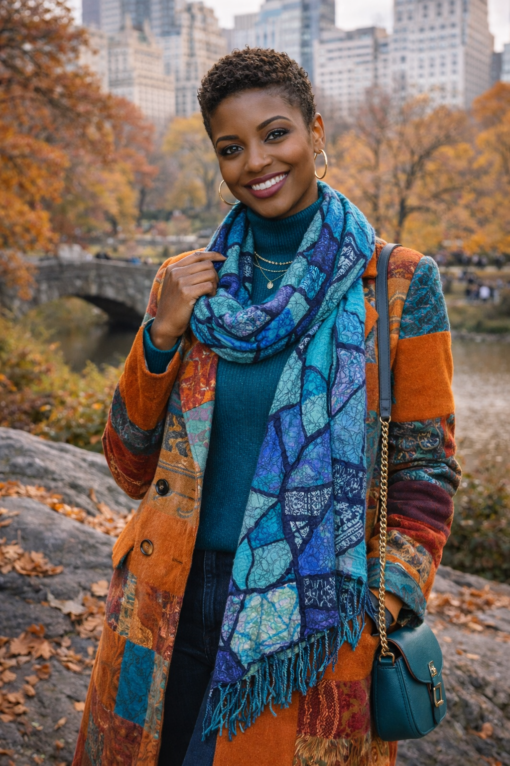 Mosaic Wool Scarf