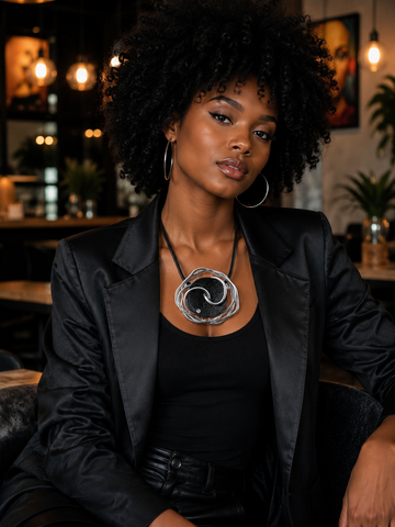 Black Swan Statement Necklace