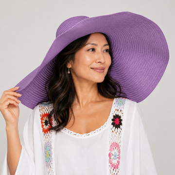 Graceful Getaway Sun Hat – Lavender