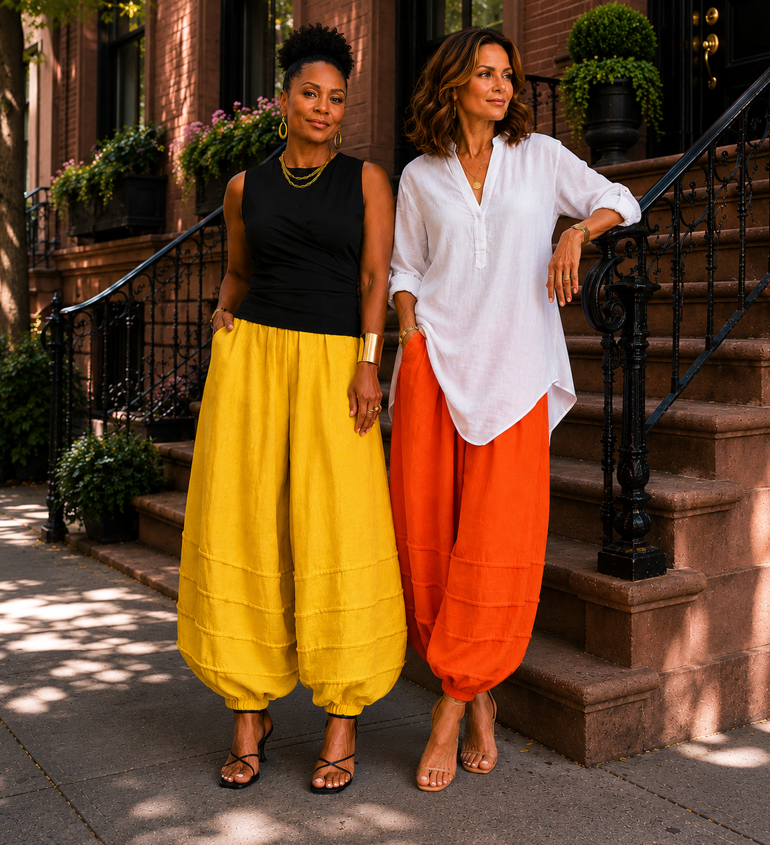 Tuck Linen Pant