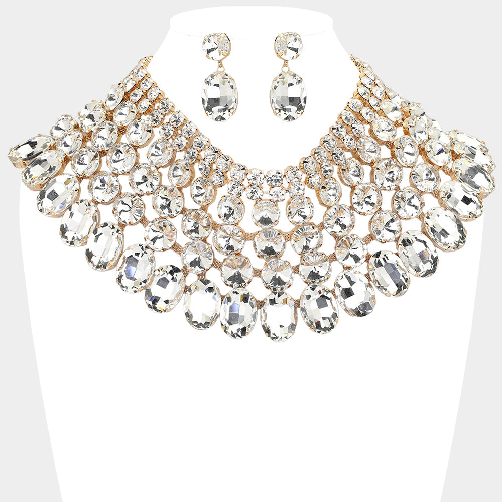 Starlight Elegance Statement Necklace Set