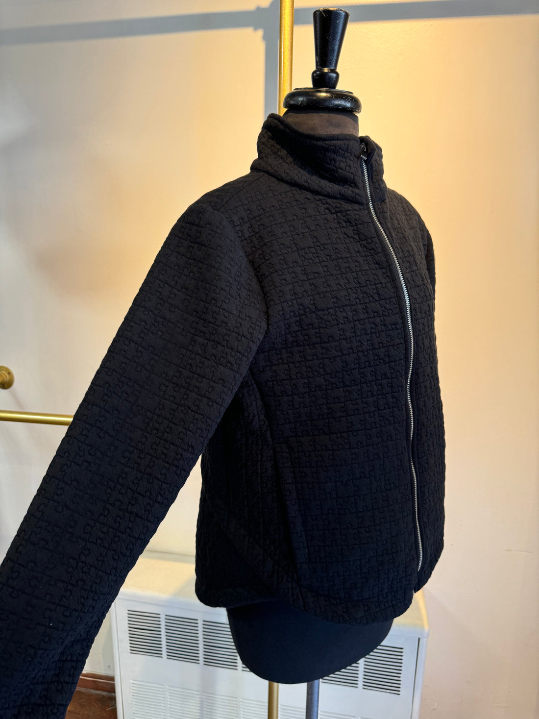 Zip Front Quilted Jacket