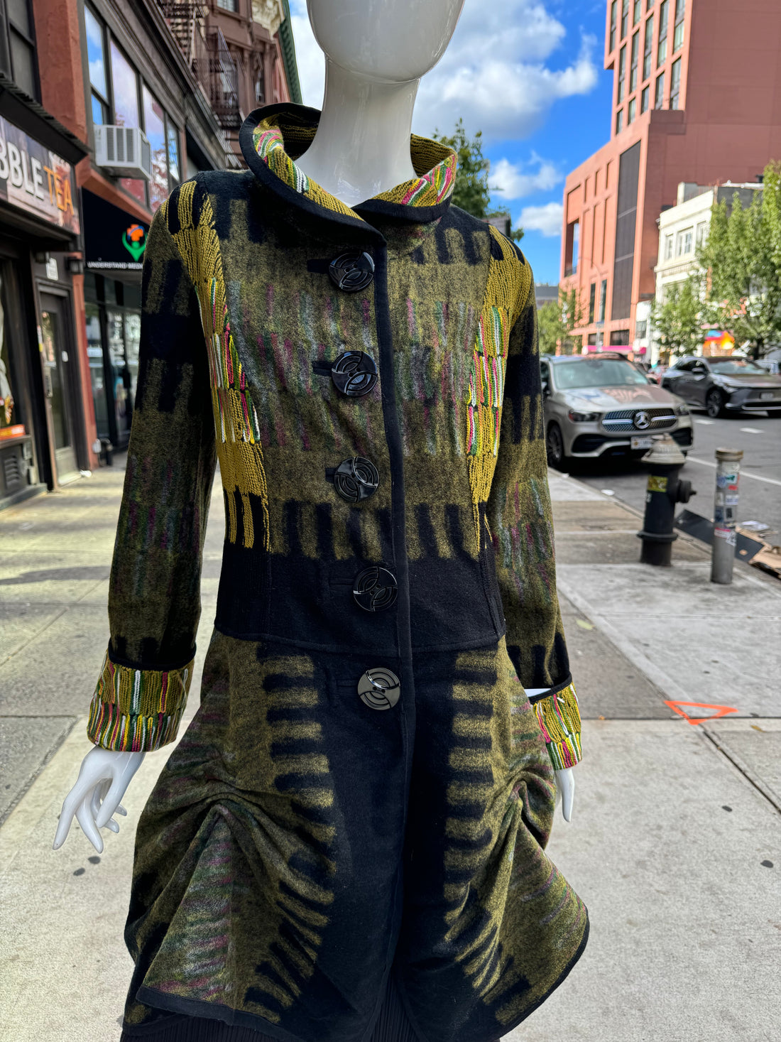 Mixed String & Wool Reversible Jacket
