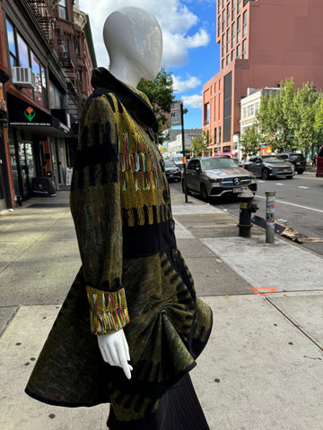 Mixed String & Wool Reversible Jacket