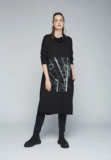 Abstract Knit Dress