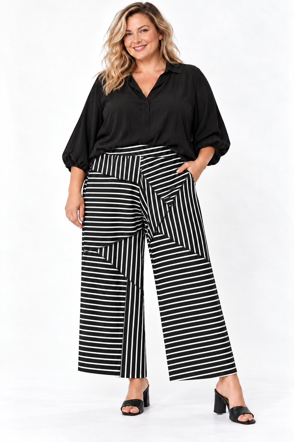 The Dara Pant – Black & White
