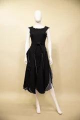 Sleeveless Denim Belted Dress