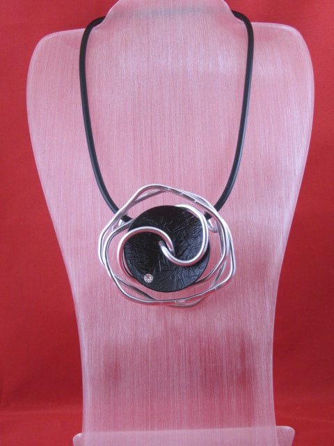 Black Swan Statement Necklace