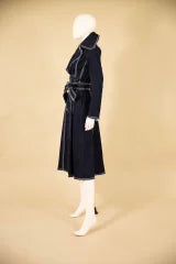 Denim Belted Trench Dress