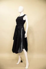 Sleeveless Denim Belted Dress