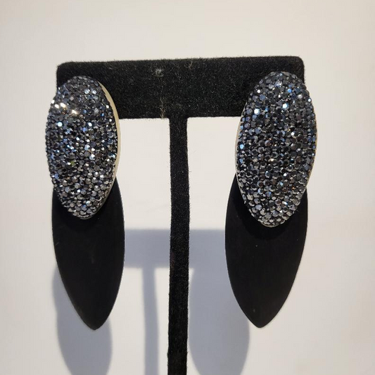 Double Oval Diamond Earrings